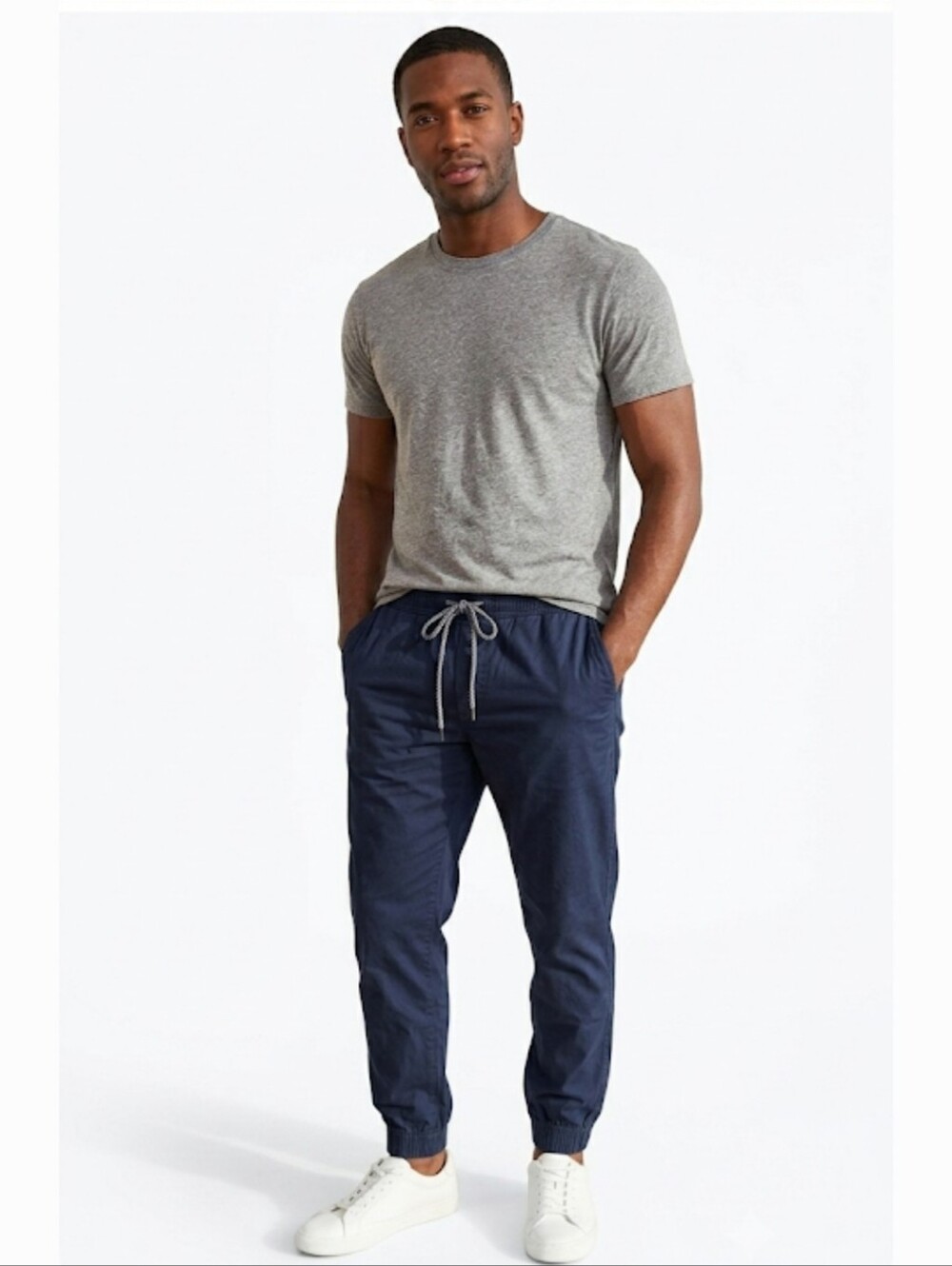 Aero Drawstring Jogger Pants Blue M